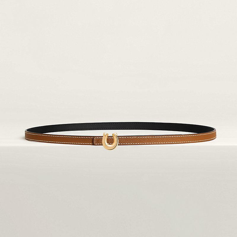 Lucky Jockette belt buckle & Reversible leather strap 13 mm