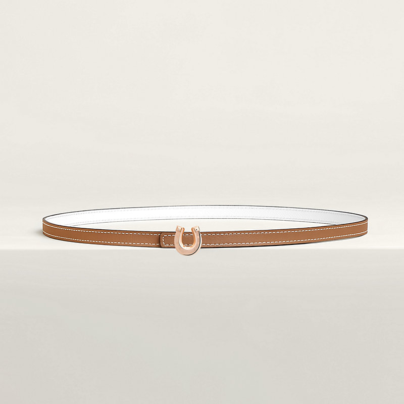 Lucky Jockette belt buckle & Reversible leather strap 13 mm
