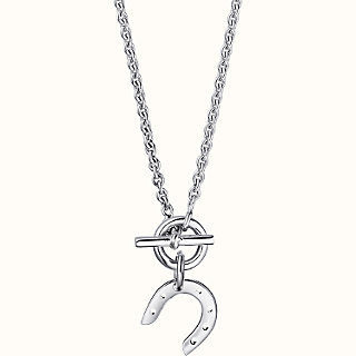 hermes silver pendant