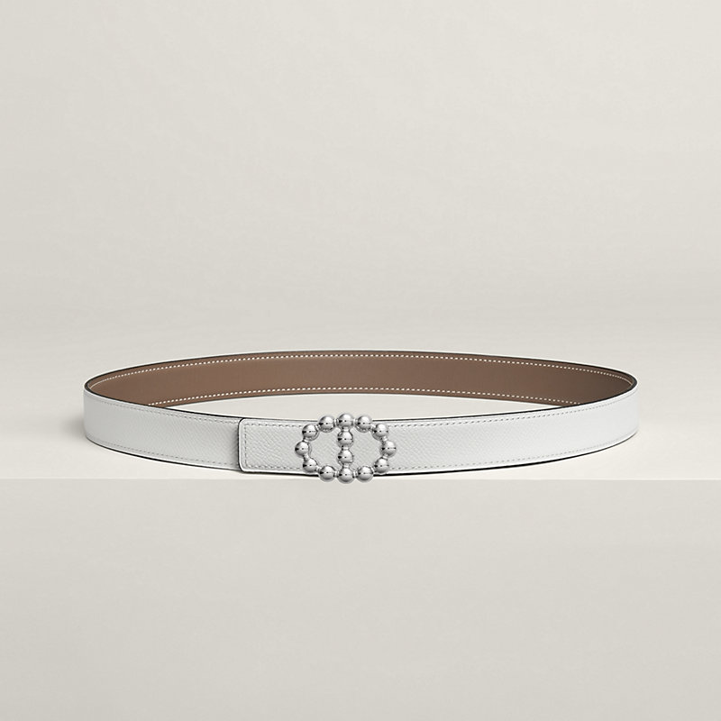 Maillon Bubble belt buckle & Reversible leather strap 24 mm 