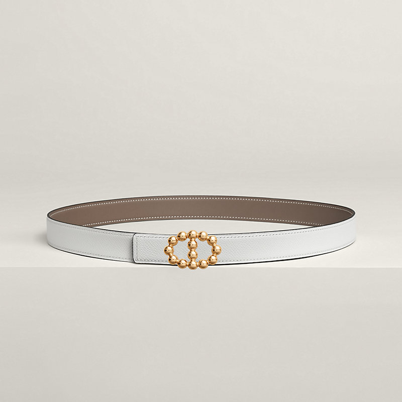 Maillon Bubble belt buckle & Reversible leather strap 24 mm