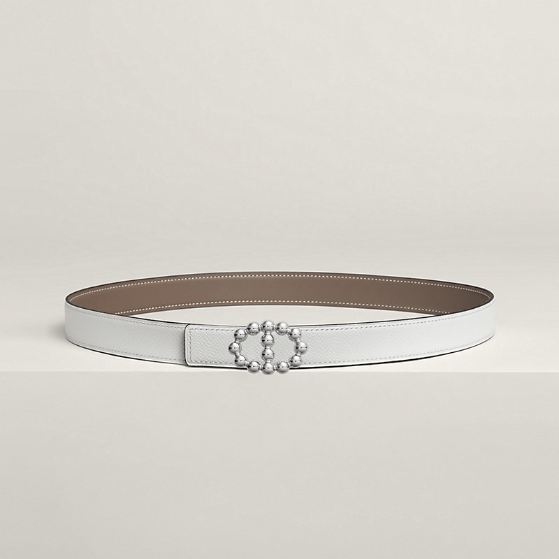 Maillon Bubble belt buckle & Reversible leather strap 24 mm