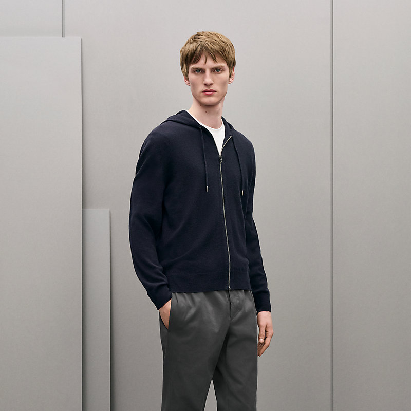 "Maillon Chaine d'Ancre" zipped cashmere jacket
