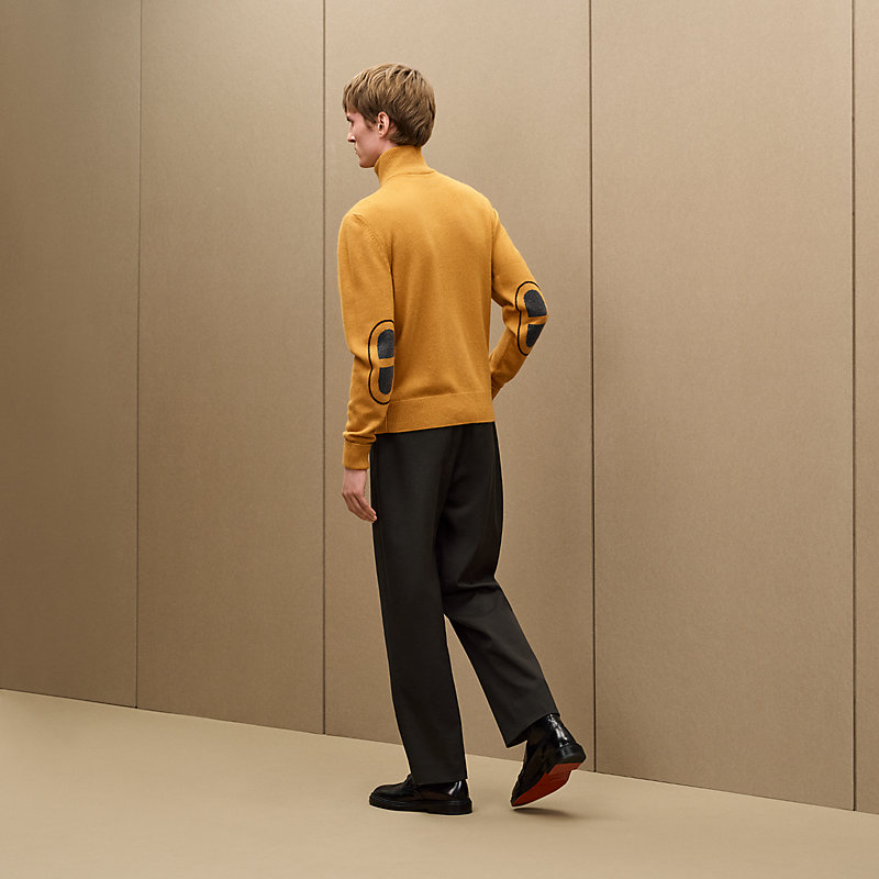 "Maillon Chaine d'Ancre" zipped cashmere jacket