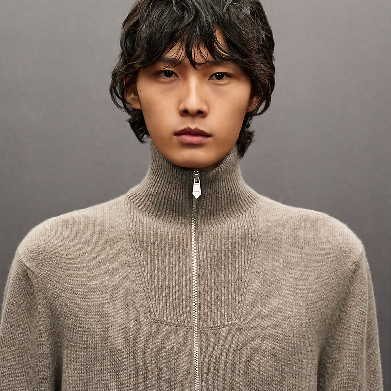 “Maillon Chaine d'Ancre” 캐시미어 지퍼 재킷