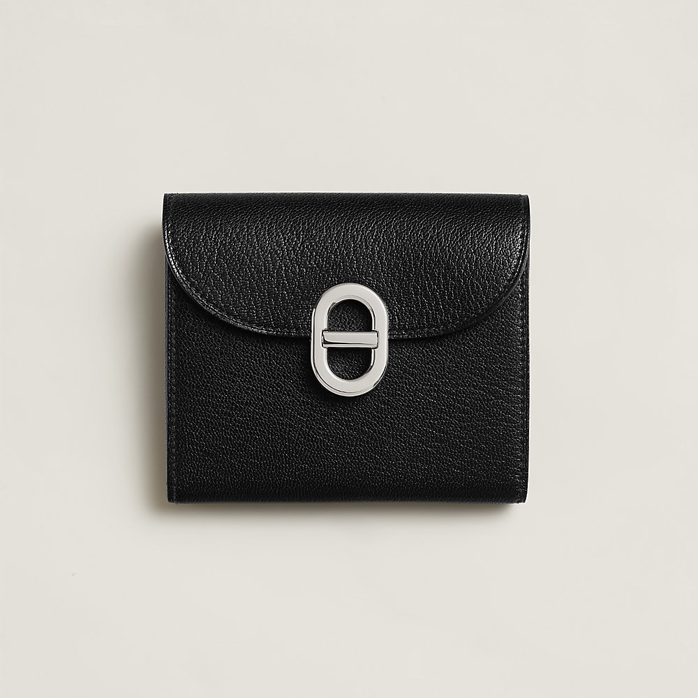 Maillon Compact wallet - Orange | Hermès USA