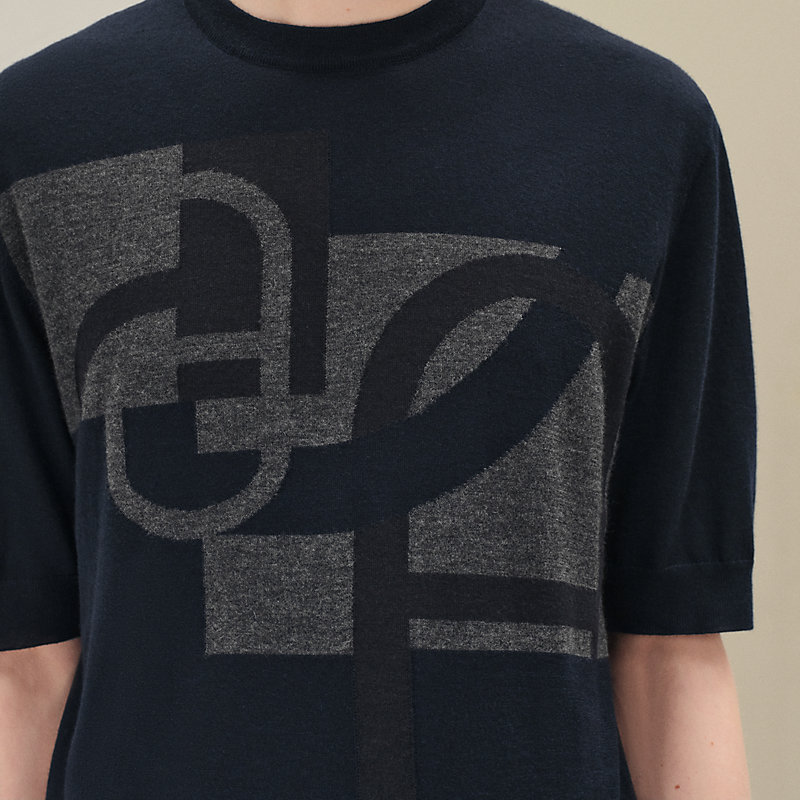 "Maillon en calque" crewneck sweater