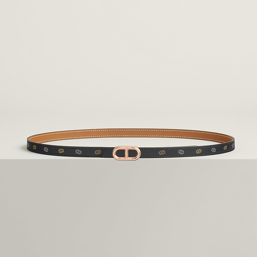 Maillon H belt buckle & Hermès sur Mer reversible leather strap 13 mm ...