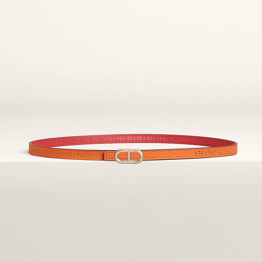 Maillon H belt buckle & Reversible leather strap 13 mm | Hermès USA