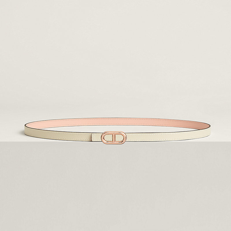 おしゃれ♪上品＊【HERMES】リバーシブルベルト Maillon H 13mm Maillon H belt buckle & Hermès sur Mer reversible leather