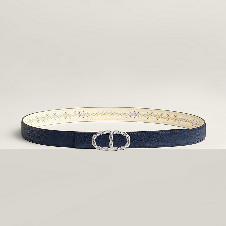 Maillon Torsade belt buckle & Bandana leather strap 24 mm Maillon Torsade belt buckle & Bandana leather strap 24 mm