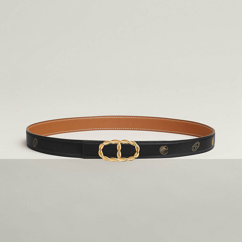 Maillon Torsade belt buckle & Hermès sur Mer reversible