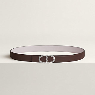 Maillon Torsade belt buckle & Reversible leather strap 24 mm
