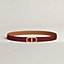 Maillon Torsade belt buckle & Reversible leather strap 24&nbsp;mm, View: , view 1 of 3