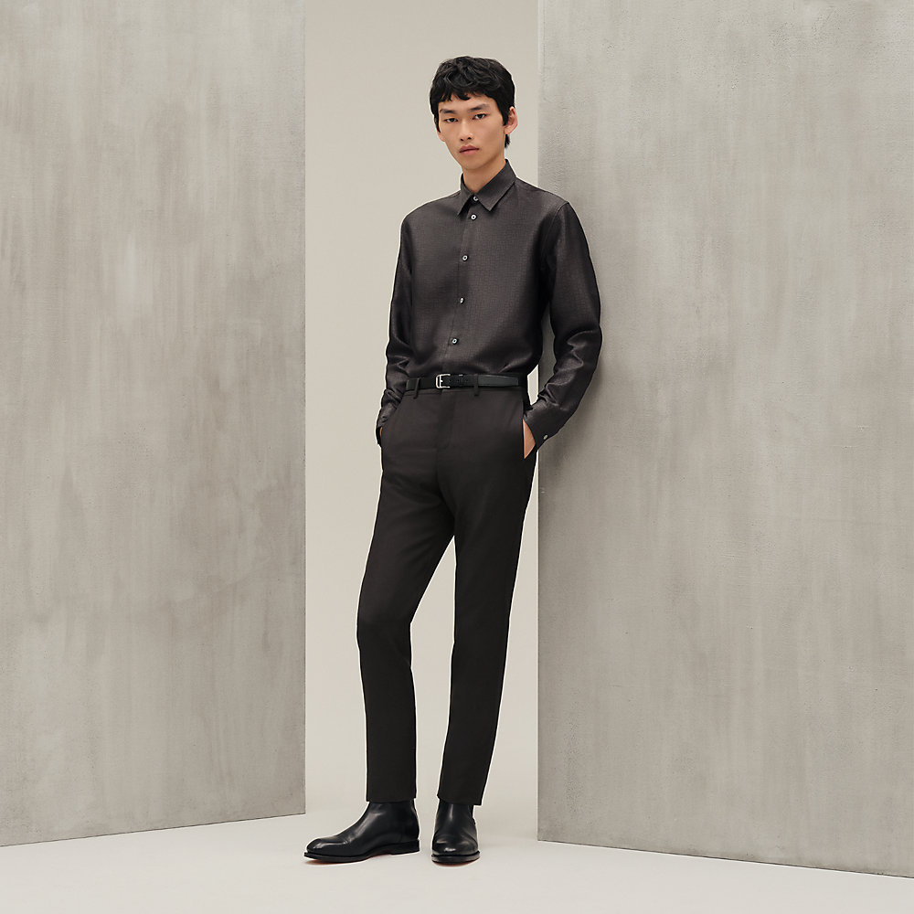 【お洒落♪】HERMESTシャツ シンプルだけどオシャレ☆》 HERMES エルメス オーバーシャツ