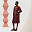 Manteau asymétrique mix cuir, vue 4 sur 6