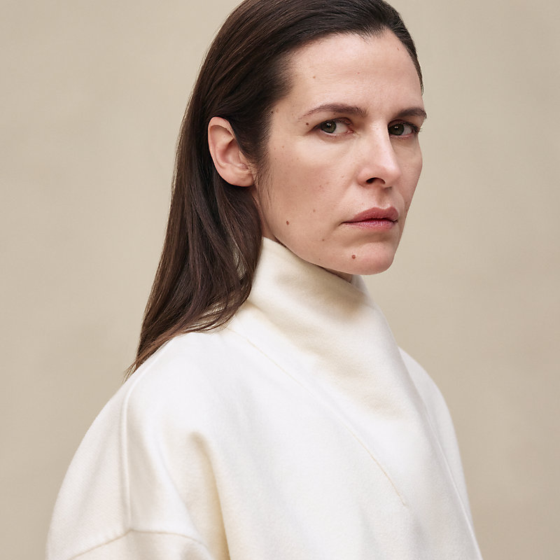 Manteau col châle