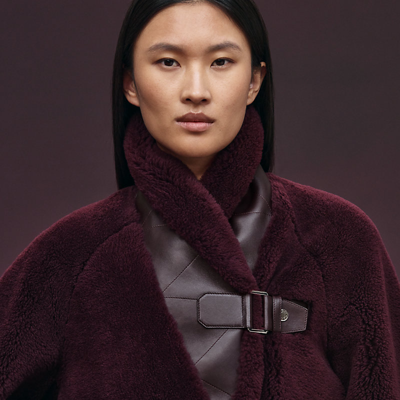 Manteau court en cuir, Vue: , vue 4 sur 7