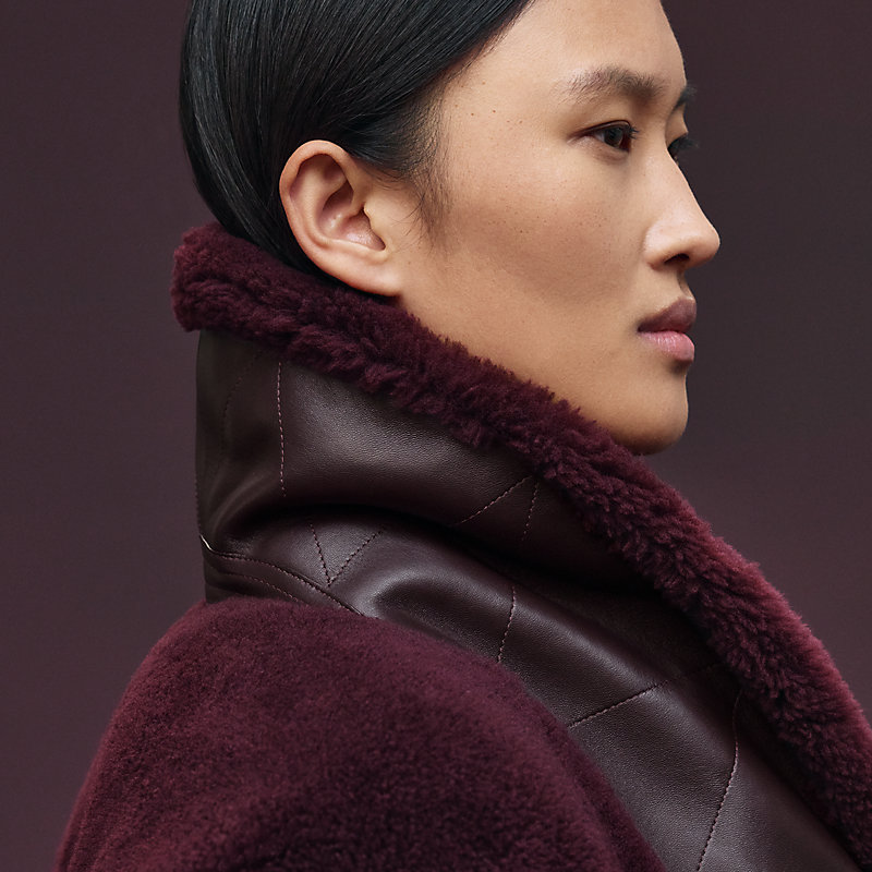Manteau court en cuir, Vue: , vue 6 sur 7