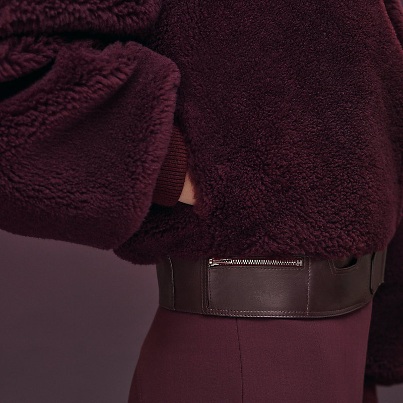 Manteau court en cuir, Vue: , vue 7 sur 7