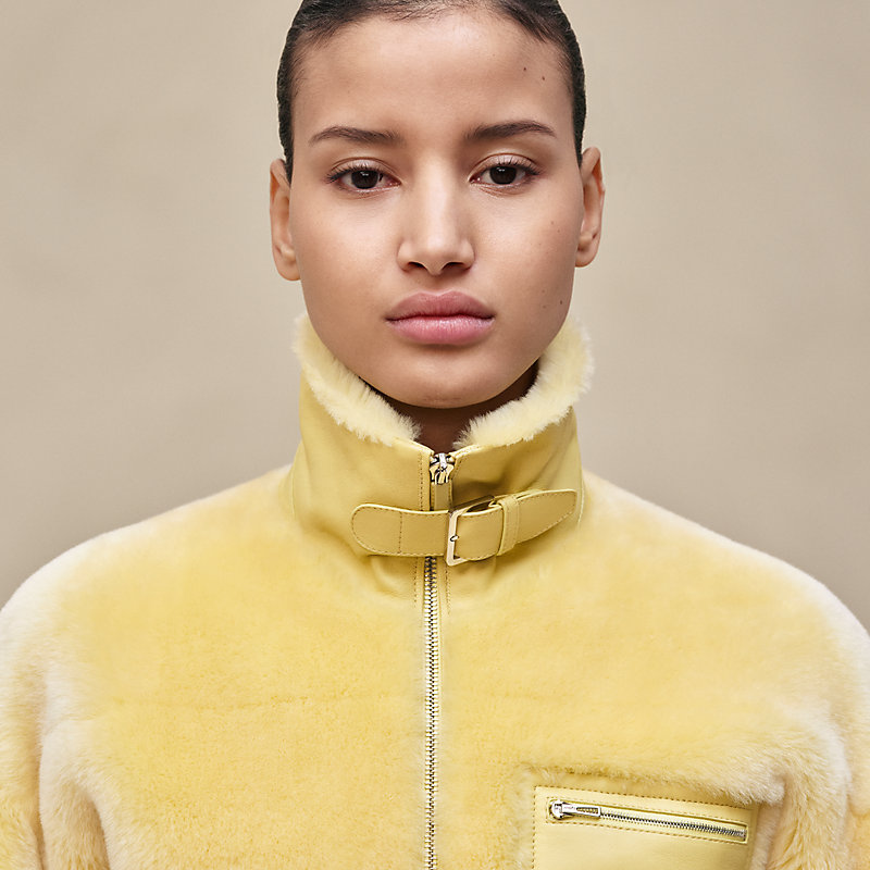 Manteau court en cuir, Vue: , vue 4 sur 7