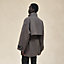 Manteau court mix cuir, Vue: Vue portée, worn, vue 4 sur 8
