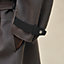Manteau court mix cuir, Vue: Vue portée, worn, vue 8 sur 8