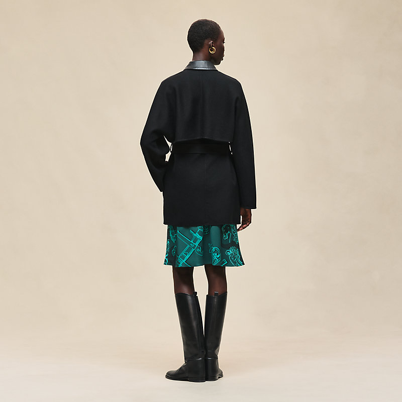 Manteau léger en cachemire double face
