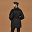 Manteau mix cuir, Vue: Vue portée, worn, vue 4 sur 9