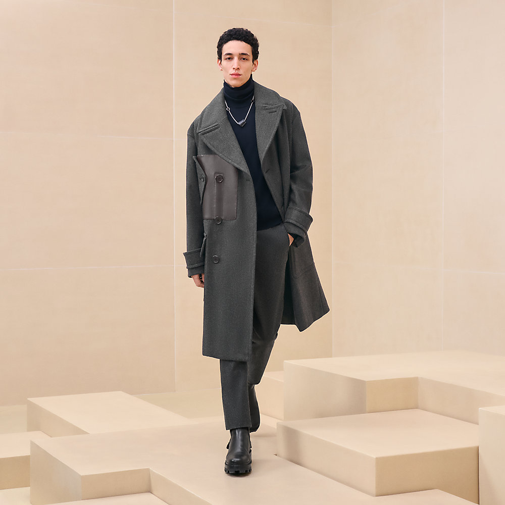 Mantel Voyage mit Lederdetails | Hermès Deutschland