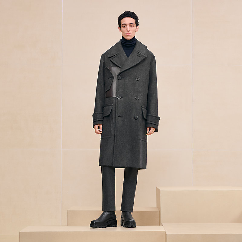 Mantel Voyage mit Lederdetails | Hermès Deutschland 