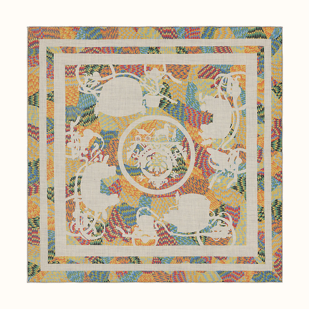 hermes marble silk scarf