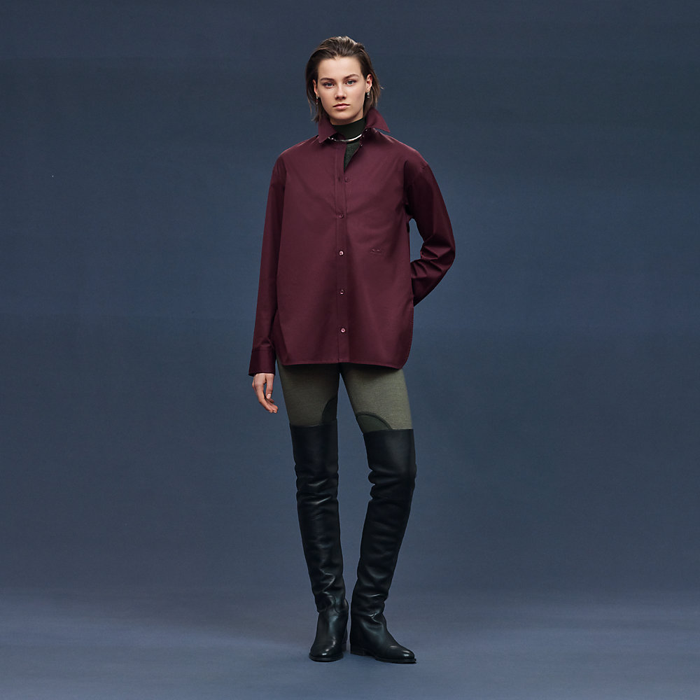 HERMES エルメス ゴルチェ期 メドール ブラウス シャツ 40 Masculine shirt | Hermès USA