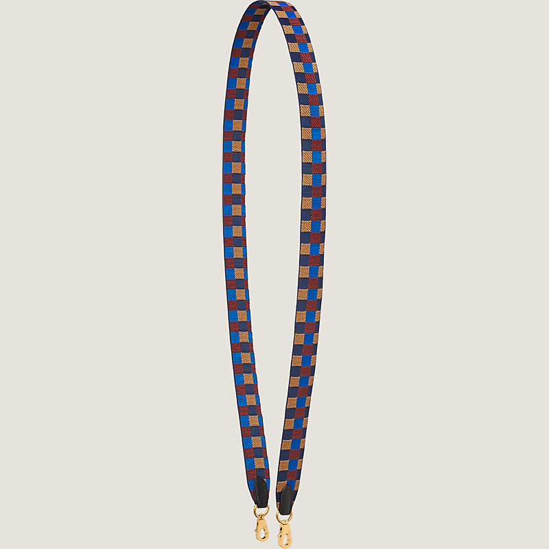 Maxi Quadrille 25 mm bag strap | Hermès Singapore