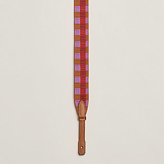 Maxi Quadrille 25 mm To Go bag strap | Hermès Singapore