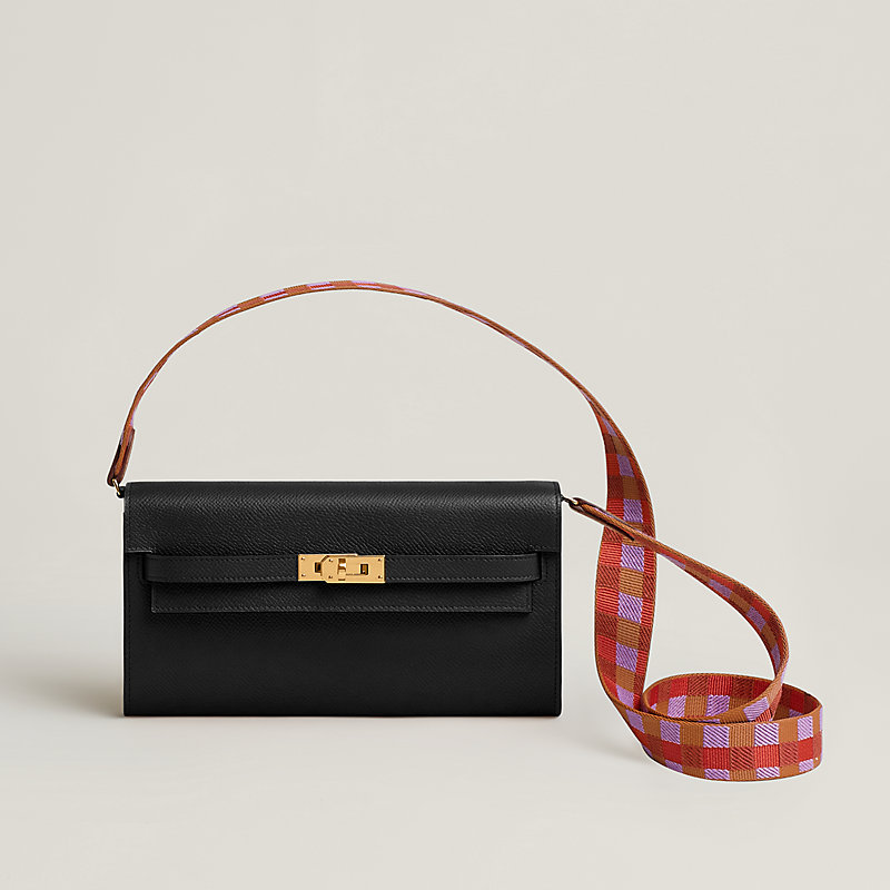 Maxi Quadrille 25 mm To Go bag strap | Hermès Singapore