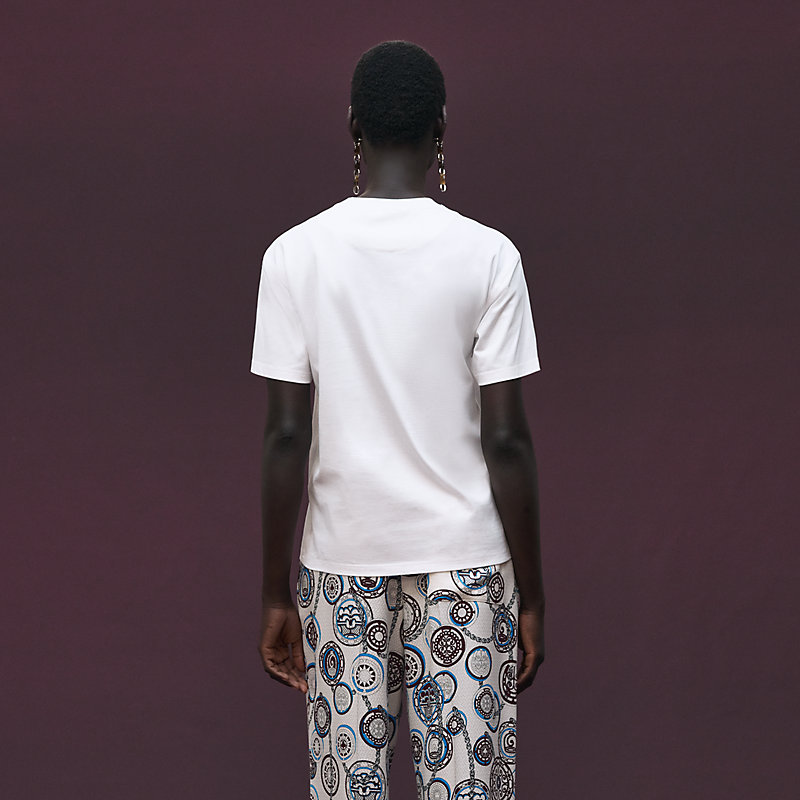 Maxi-T-Shirt mit bestickter Tasche