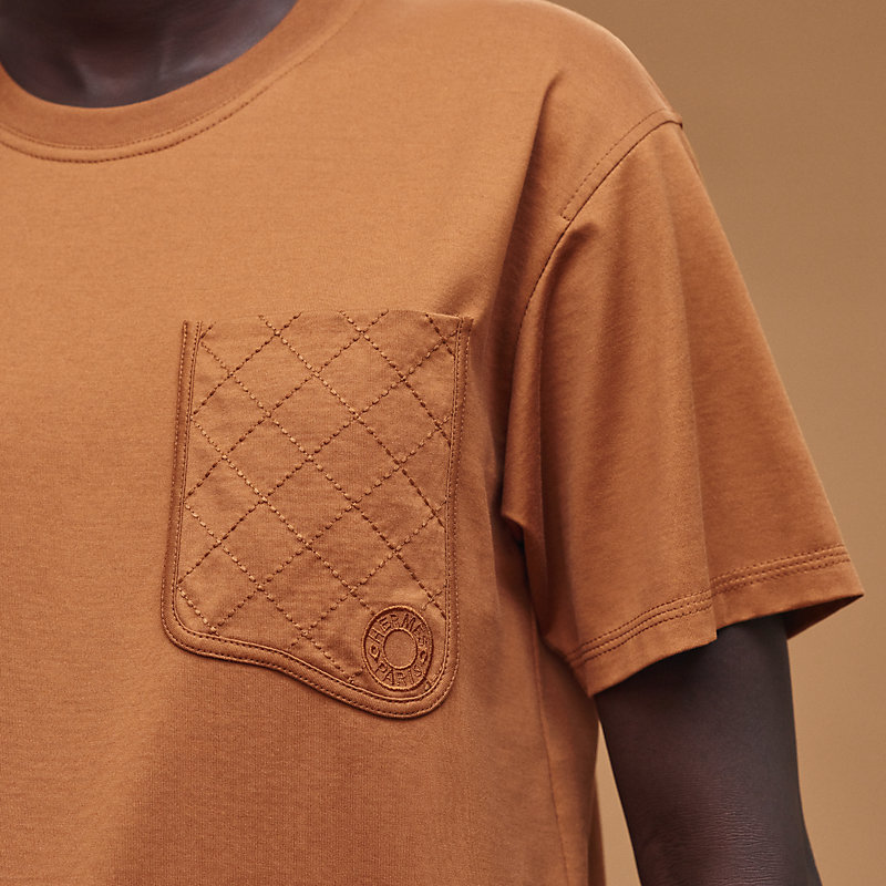 Maxi-T-Shirt mit bestickter Tasche