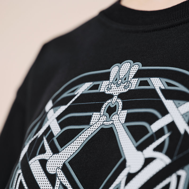 Maxi-T-Shirt mit Kartusche und  