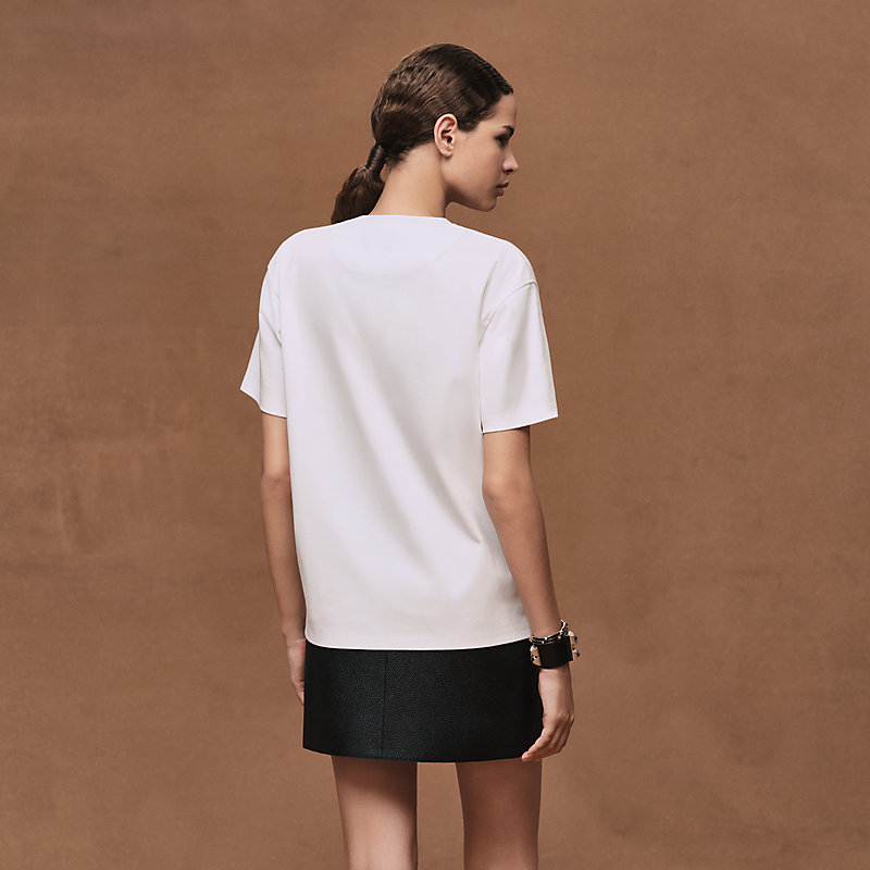 Maxi-T-Shirt mit Kartuschendetail