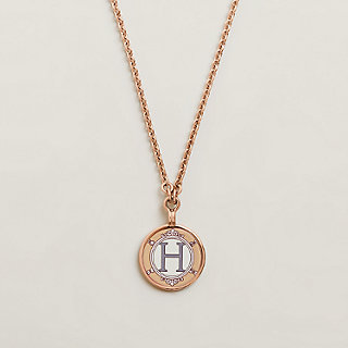 HERMES♡ローズゴールド ネックレス Medaille Blason PM Medaille Blason necklace, small model | Hermès Hong Kong SAR