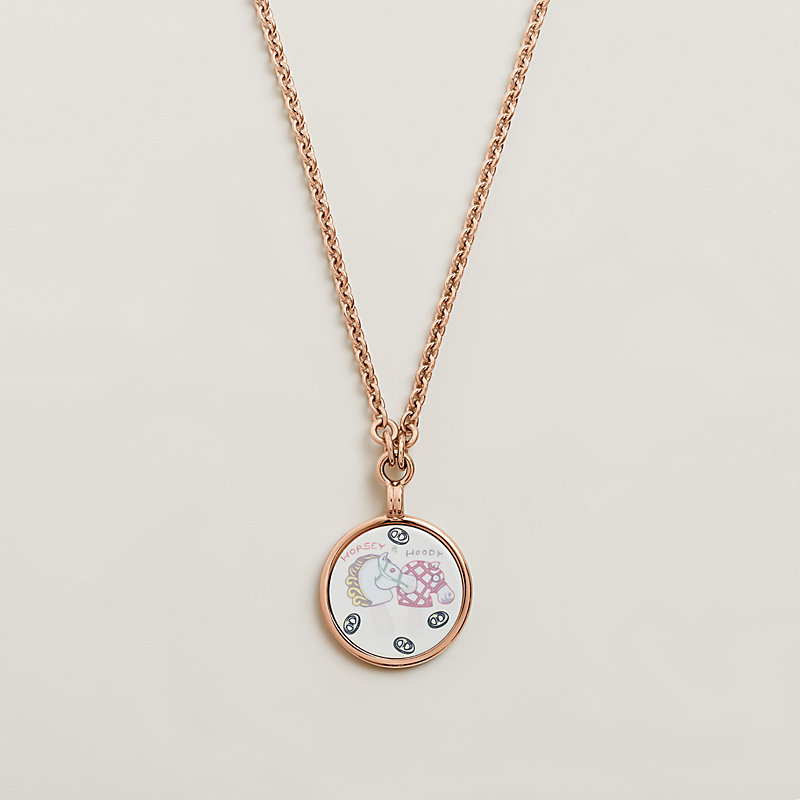 Medaille Funny Ice Cream necklace, small model | Hermès Finland