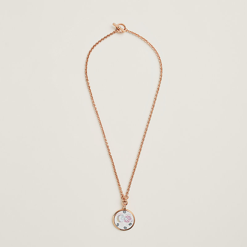 【入手困難♪】HERMES ネックレス Medaille Funny Ice Cream Medaille Funny Ice Cream necklace, small model | Hermès Canada