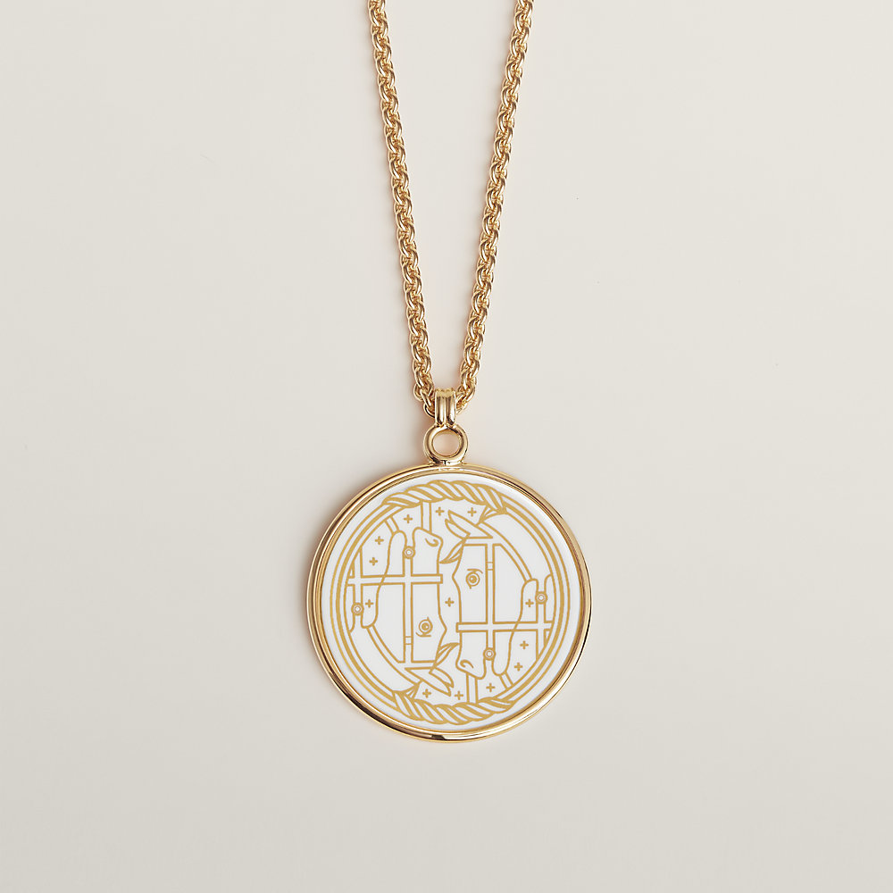 Medaille Quadrige necklace, large model | Hermès Canada