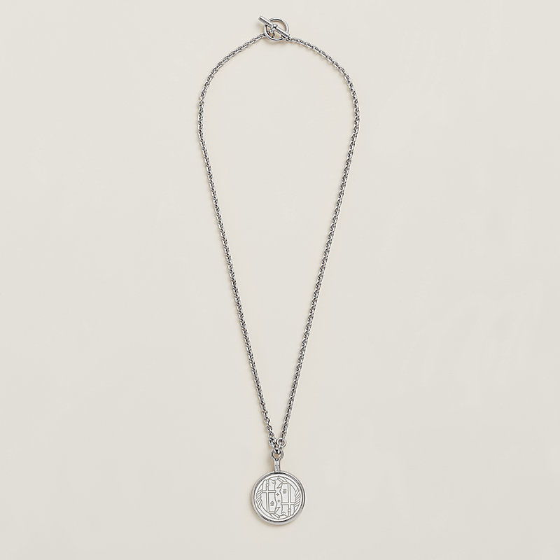 ◆HERMES◆Medaille Bijou Deux Cors necklace, small model Medaille Blason pendant, small model | Hermès Hong Kong SAR