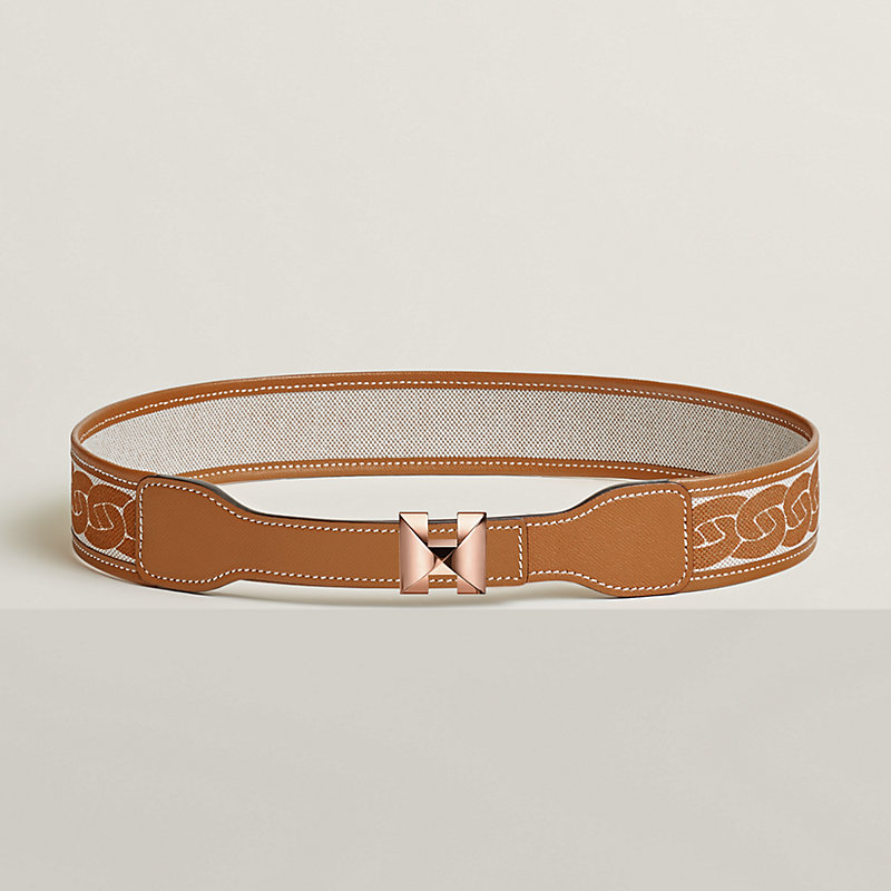 Lagune belt buckle & Reversible leather strap 24 mm