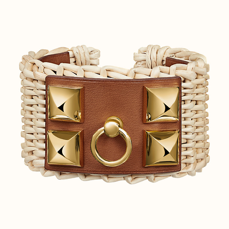 hermes wicker cuff