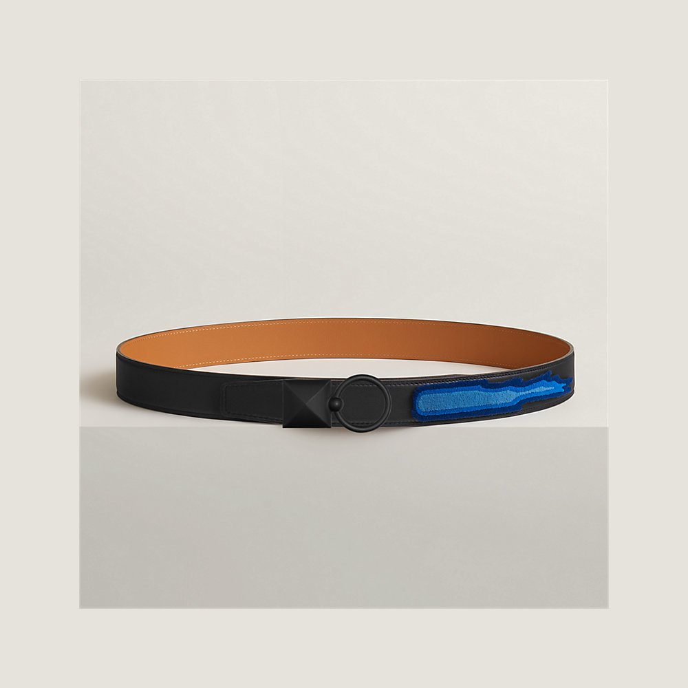 Medor XO belt buckle & Leather strap 32 mm | Hermès USA