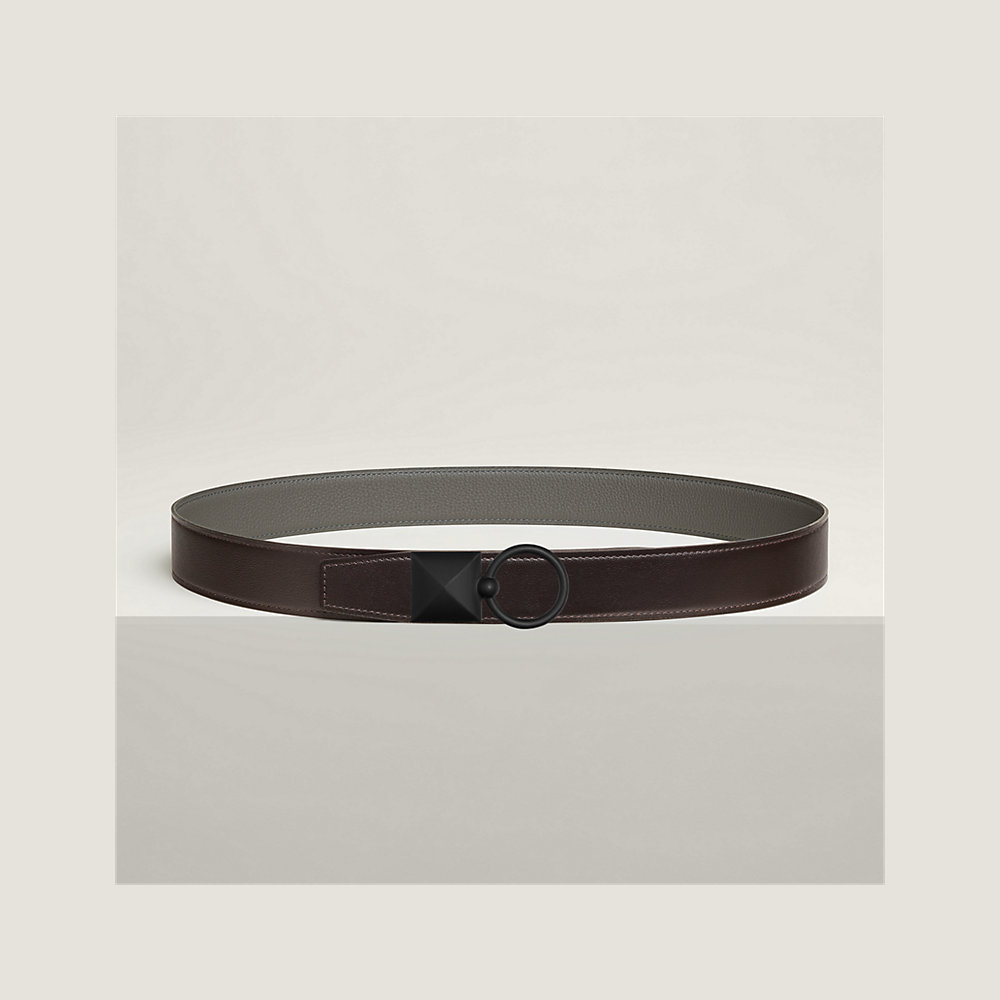 Medor XO belt buckle & Reversible leather strap 32 mm | Hermès UK