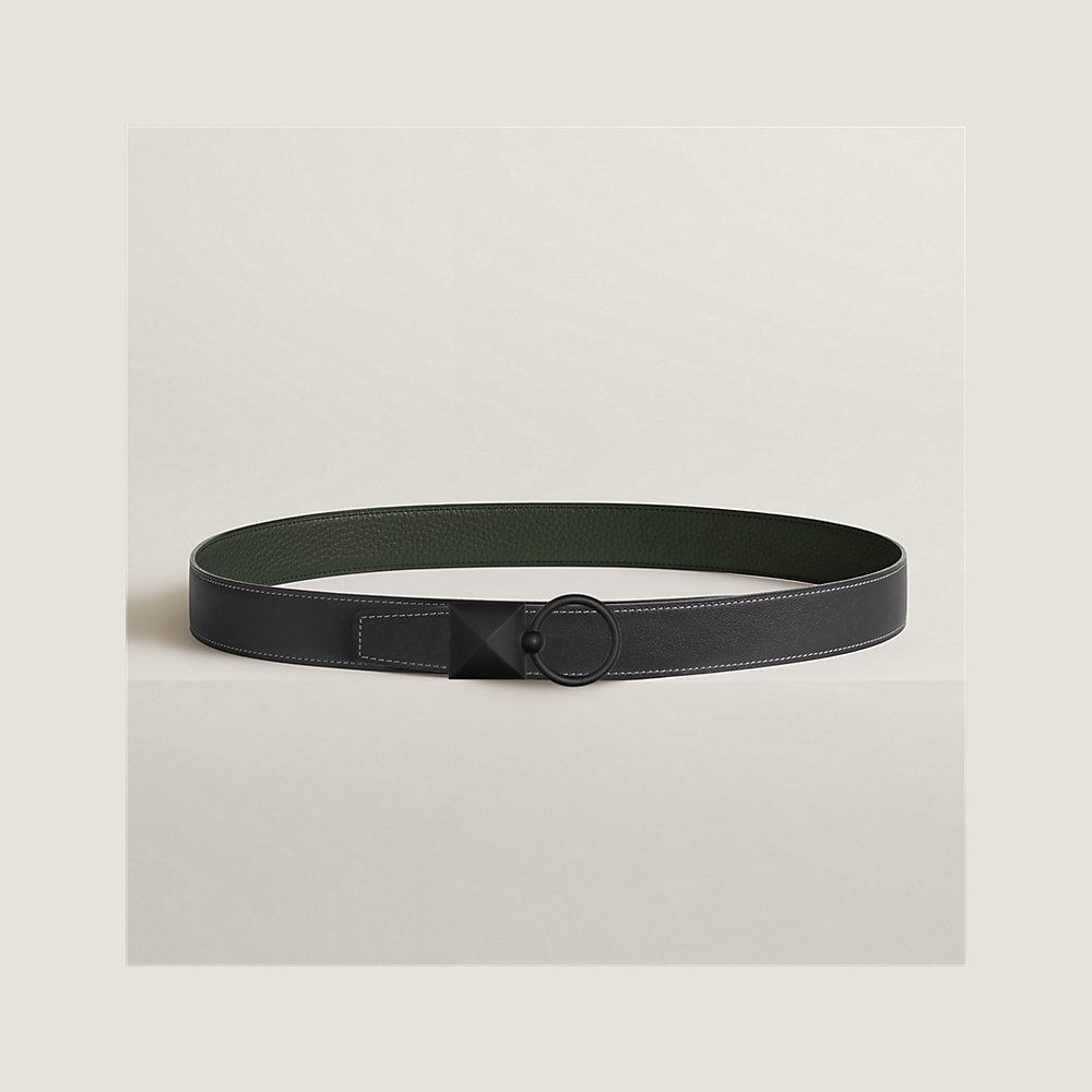 Medor XO belt buckle & Reversible leather strap 32 mm | Hermès UK